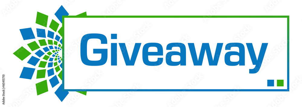 Giveaway Green Blue Circular Bar Giveaway Green Blue Circular Bar