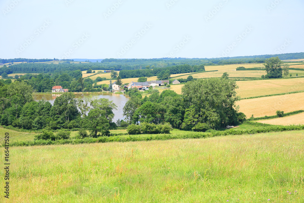 Obraz premium Scenic landscape in Burgundy, France