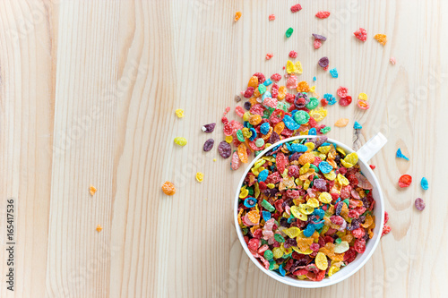 Quadro em tela Kids healthy quick breakfast