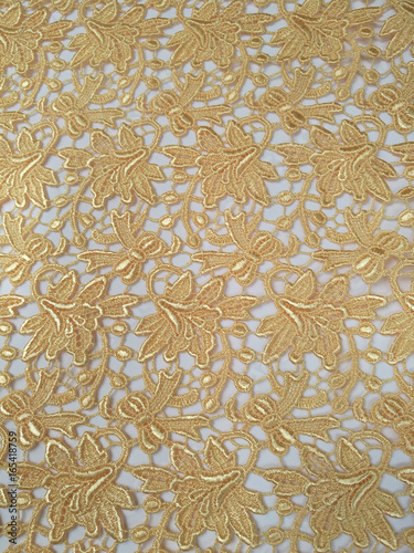 Gold lace texture background