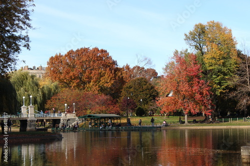 Fall Foliage New England Boston Public Garden