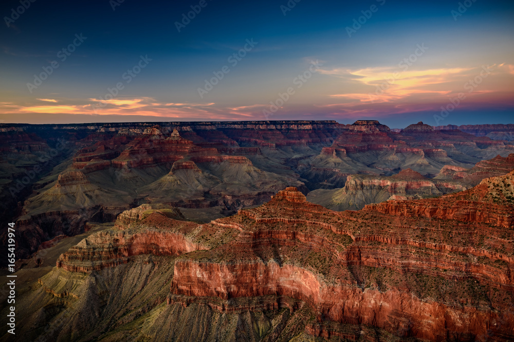 Sunset over Grand Canyon