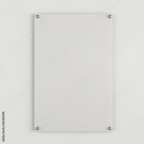 Plastic white empty plate mockup