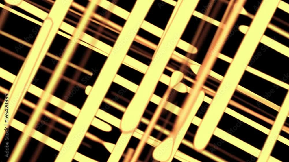 Trama abstracta de luces con fulgor amarillo en rayas entrecruzadas con canal alfa
