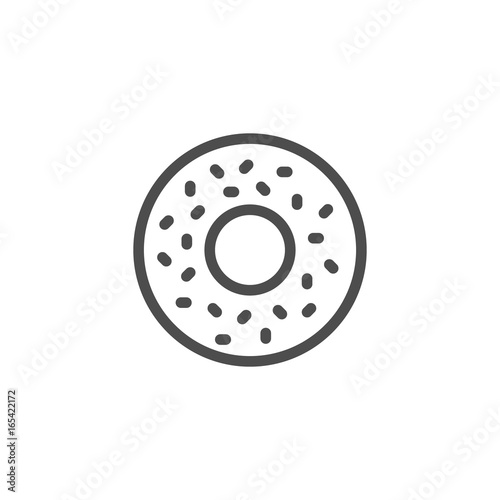 Donut line icon