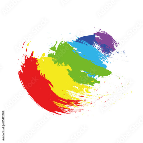 bunte farben pinselstriche