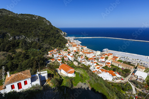 Karlovasi harbour on Samos island, Greece. 
 photo