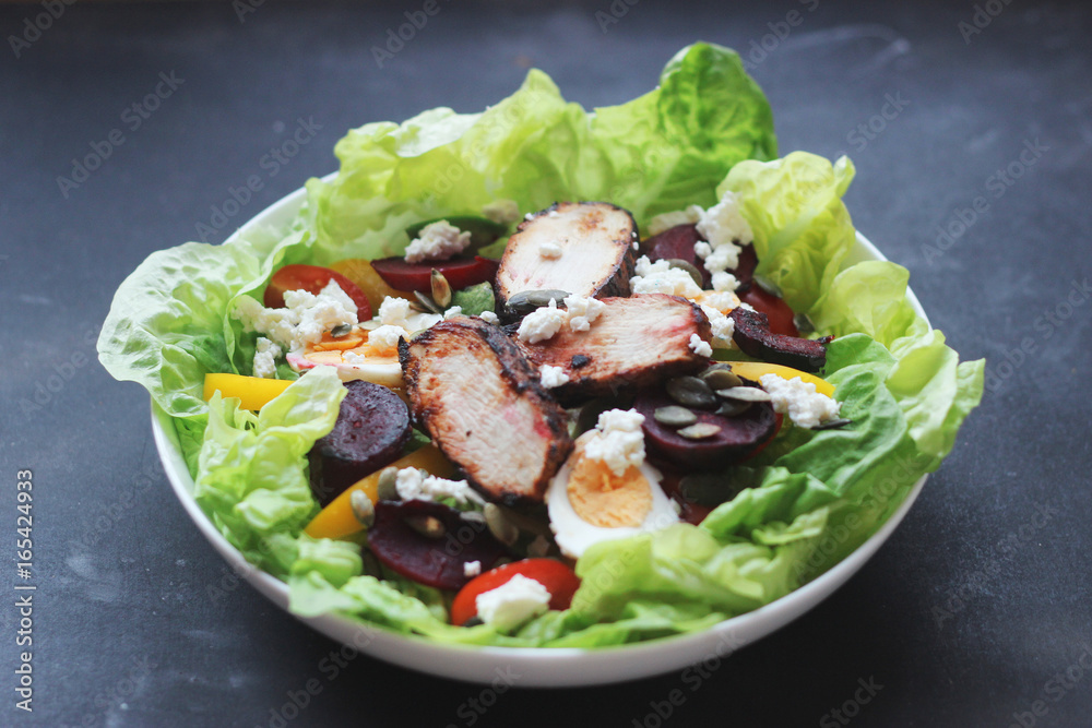 healthy chicken balsamic salad healthy chicken balsamic salad
