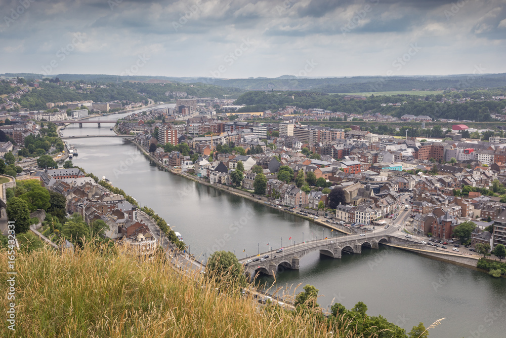 Bridges over the Meuse at Namur, seen from the citadel