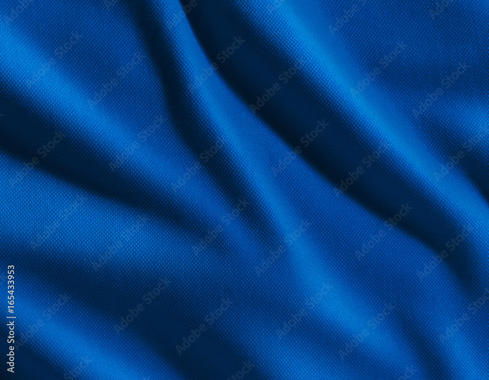 Obraz premium Blue satin fabric as background