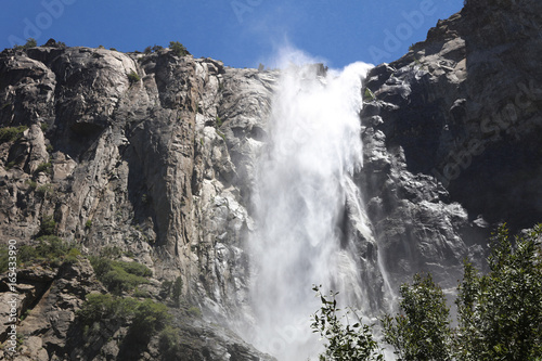 Bridalveil Fall in Yosemite National Park. California. USA