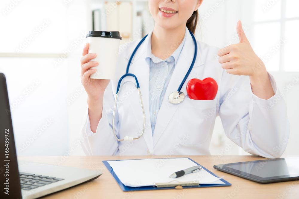 closeup photo of professional female cardiologist closeup photo of professional female cardiologist