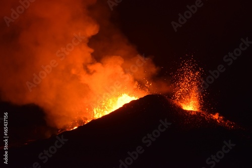 Eruption du volcan Piton de la Fournaise