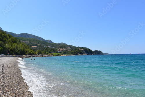 Traumstr  nde N  he Kokkari auf Insel Samos in der Ost  g  is - Griechenland 