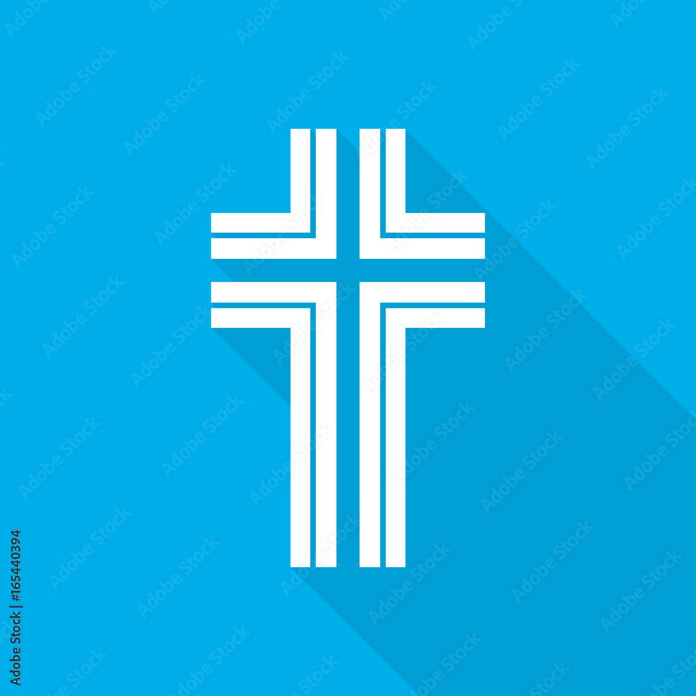 Christian cross icon. Vector illustration Christian cross icon. Vector illustration