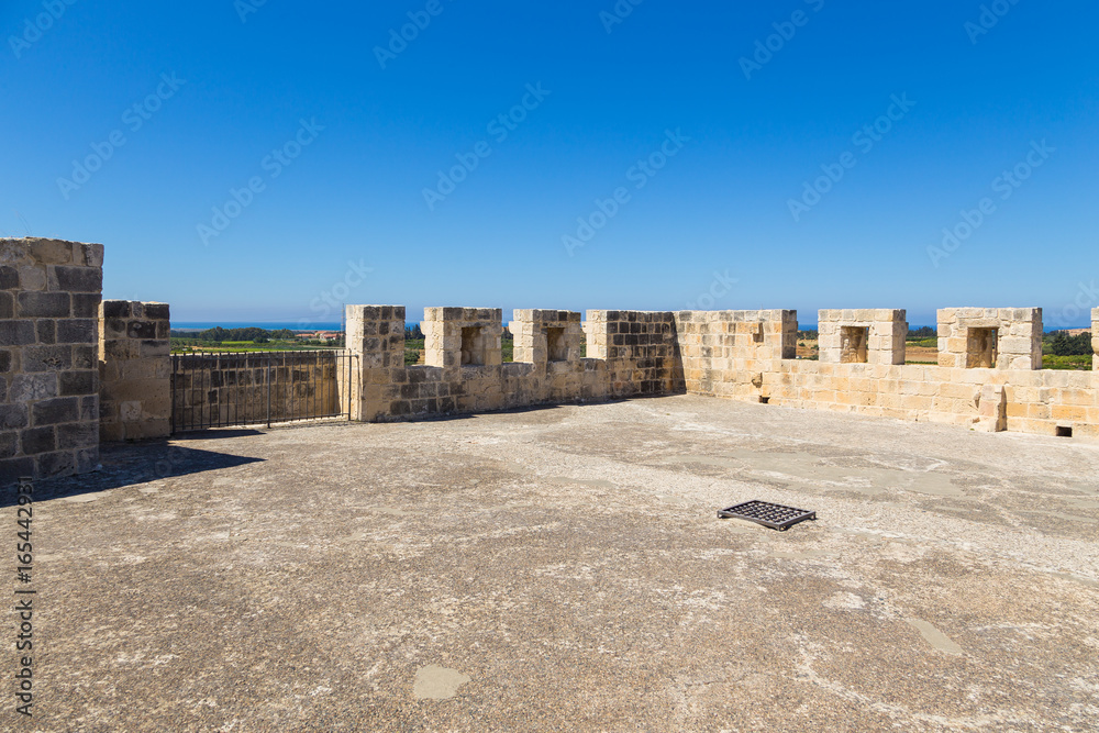 Kolossi Castle, medieval castle defense located on the outskirst of town Limassol, Cyprus Kolossi Castle, medieval castle defense located on the outskirst of town Limassol, Cyprus