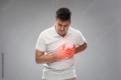 unhappy man suffering from heart ache