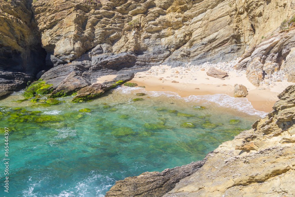 Beach and cliffs in Porto Covo