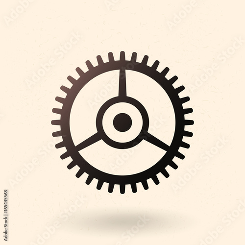 Vector Single Icon - Mechanical Gear.