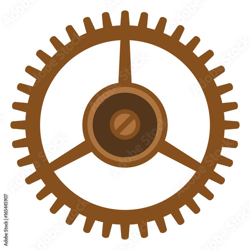 Vector Single Icon - Mechanical Gear.
