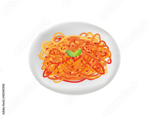 Plate of spaggetti