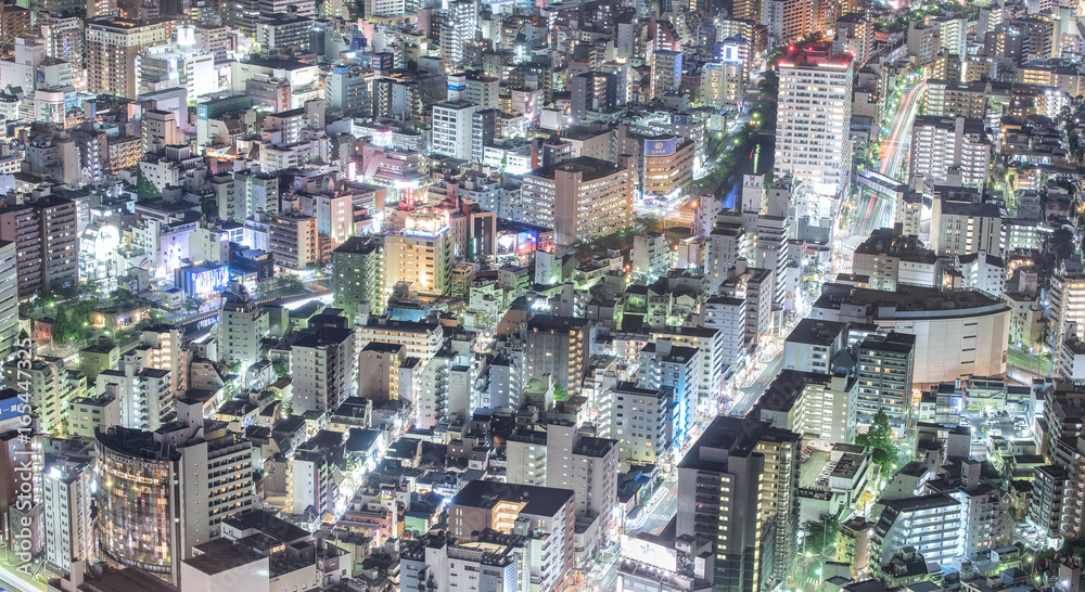 Yokohama cityscape in night, Japan Yokohama cityscape in night, Japan