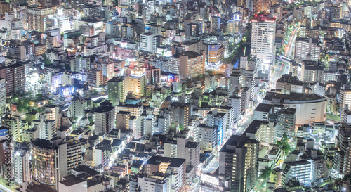 Yokohama cityscape in night  Japan