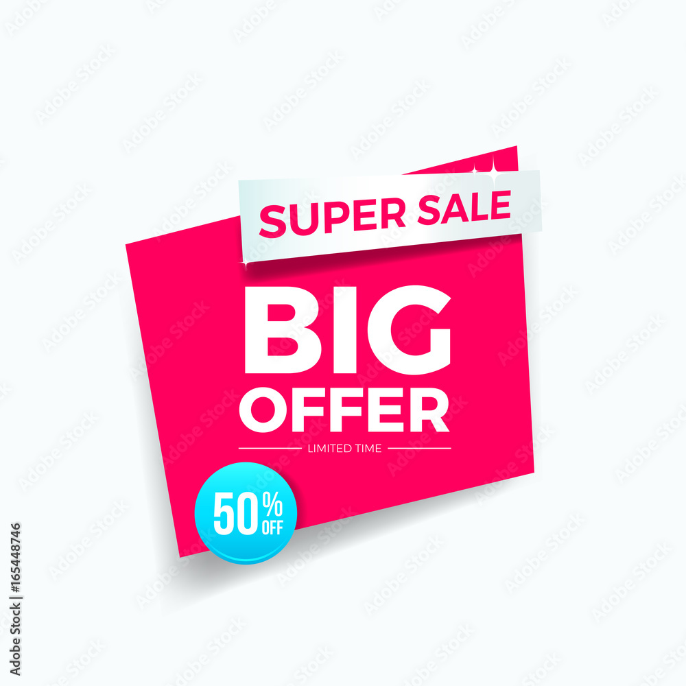 Big Offer 50% Off Label Big Offer 50% Off Label