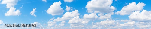 Cloudy sky at sunny day panorama