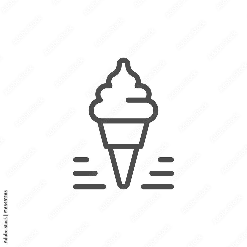 Ice cream line icon Ice cream line icon