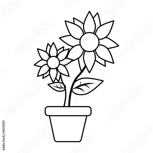 plant in pot icon image