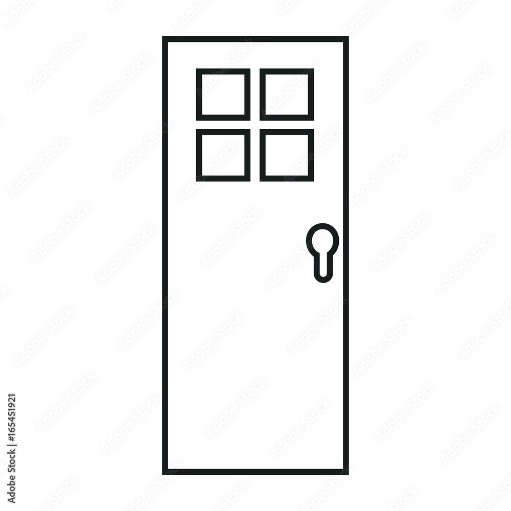 door isolated image icon over white background icon door isolated image icon over white background icon