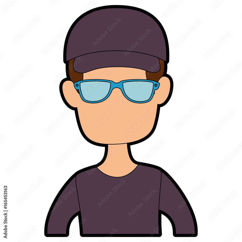 Man cartoon profile Man cartoon profile
