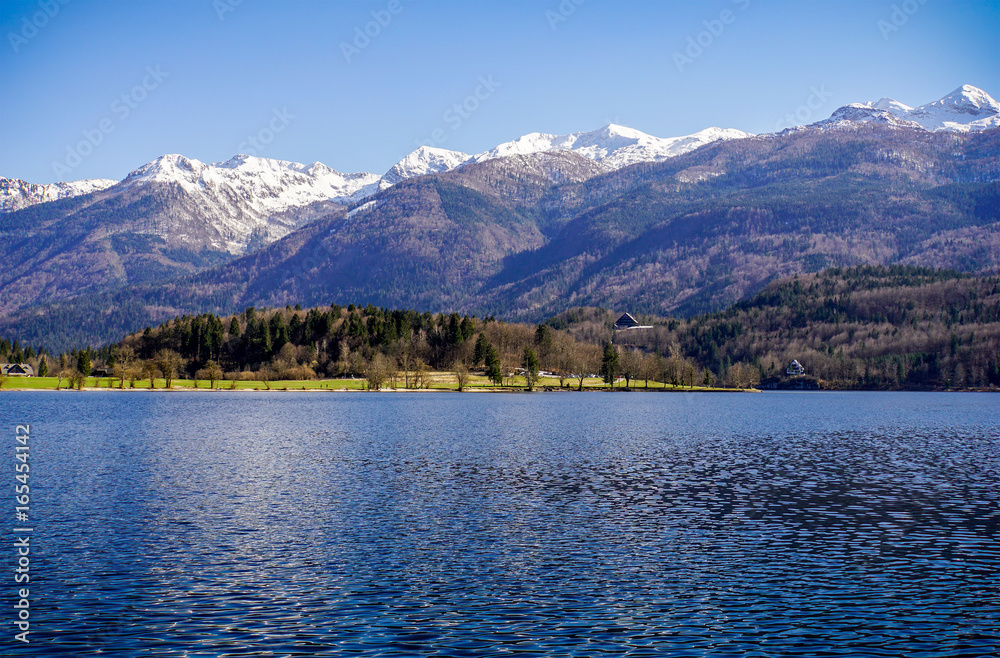 Bohinj lake, Triglav national park, Alps, Slovenia, Europe