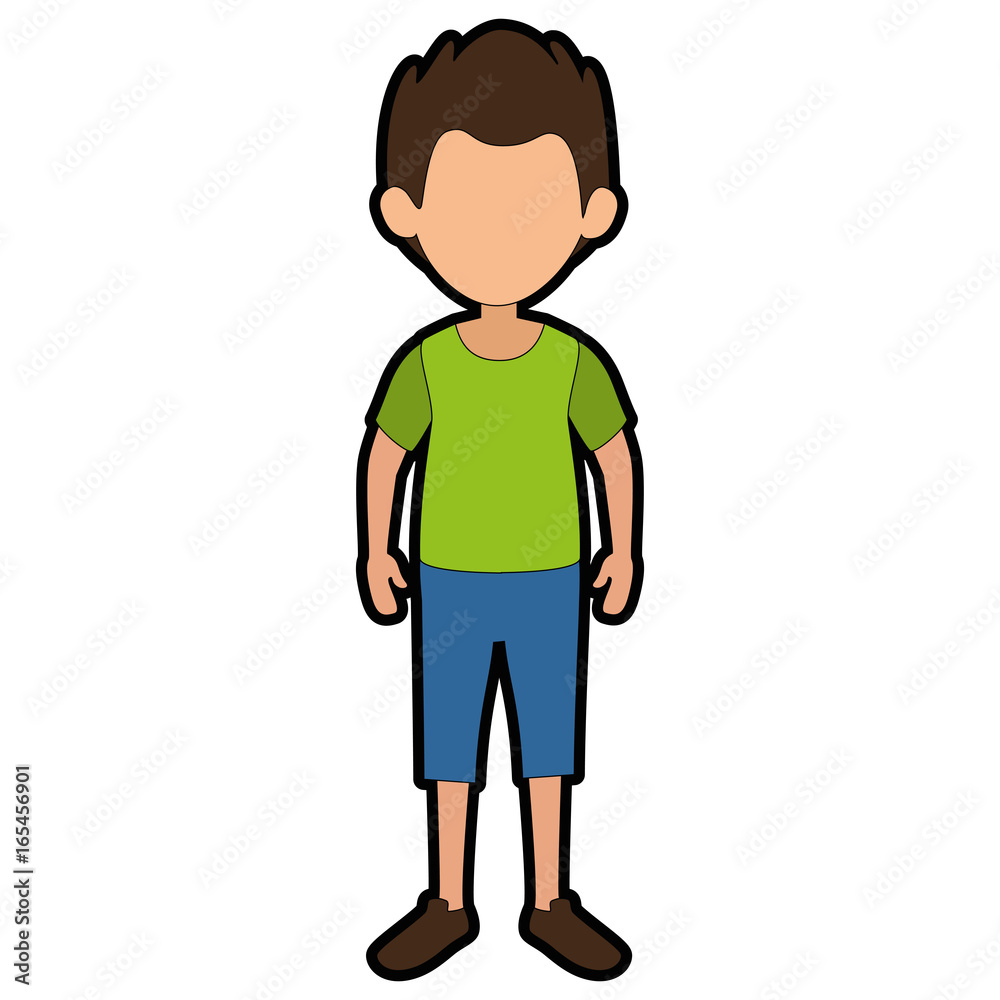 Boy kid cartoon