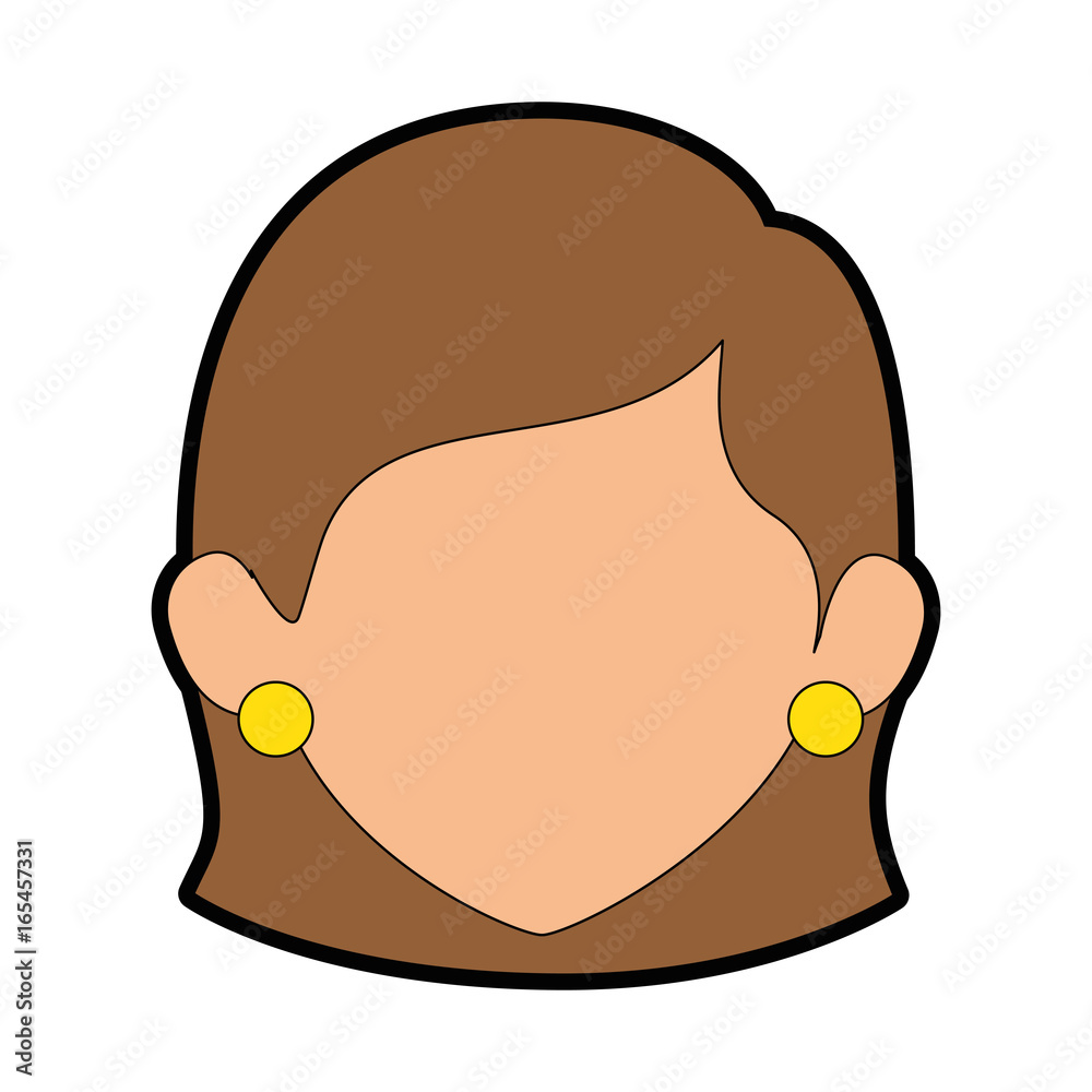 Woman cartoon faceless Woman cartoon faceless