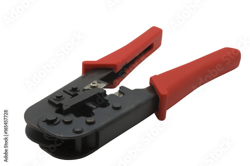 Tool for crimping cable for local and telephone networks photo