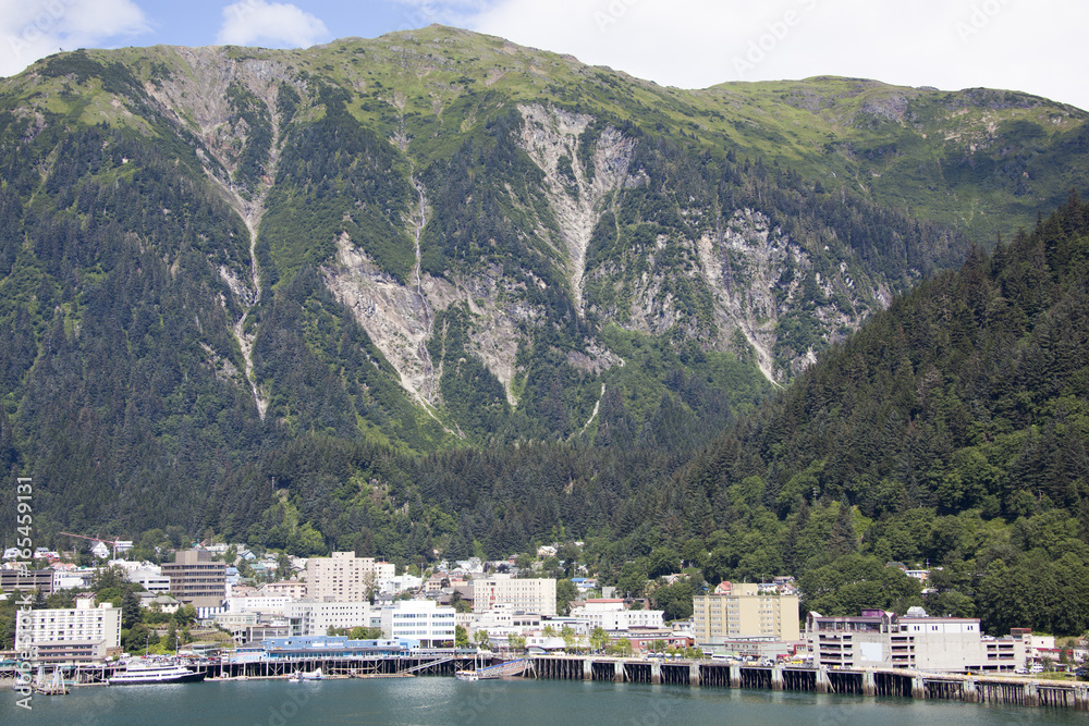 Juneau Town And Mountain
