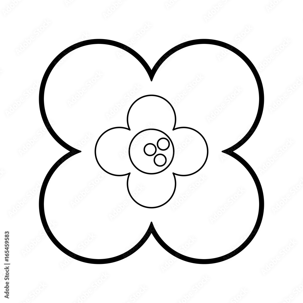 single paint flower icon image vector illustration draw single paint flower icon image vector illustration draw