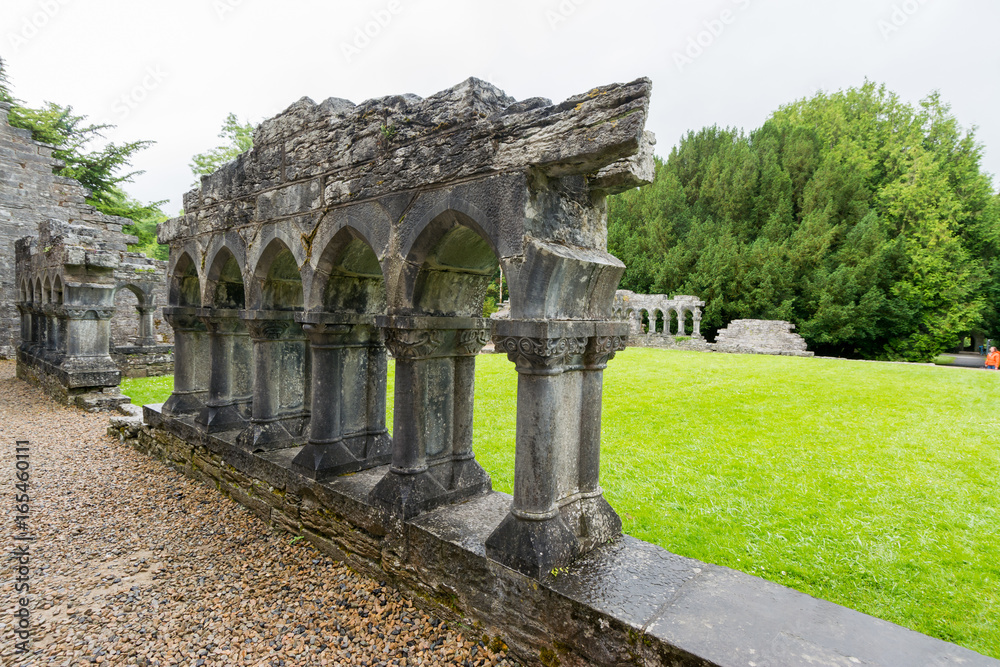 Landascapes of Ireland. Cong abbey in Galway county