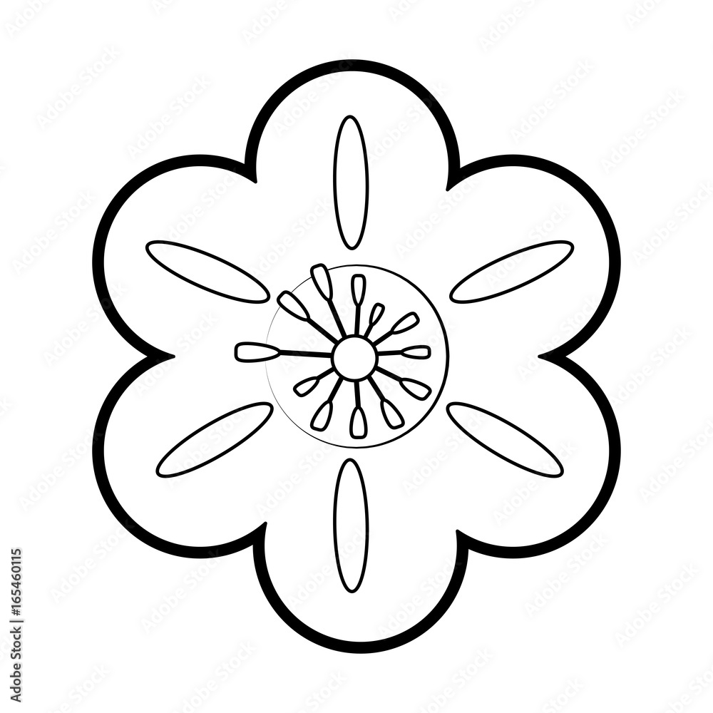 single paint flower icon image single paint flower icon image
