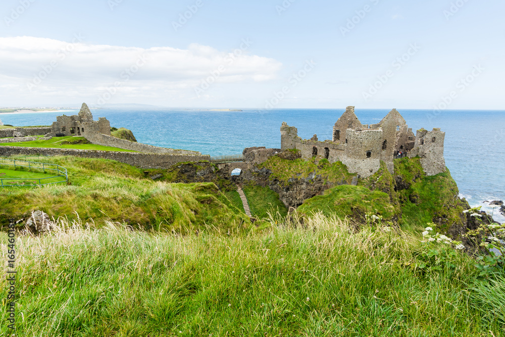 Landascapes of Ireland. Dunluce castle, Northern Ireland