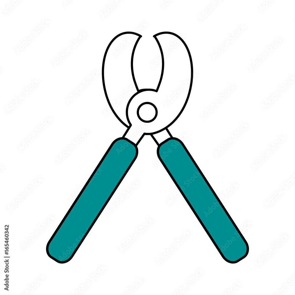 pruning shears gardening tool icon image pruning shears gardening tool icon image