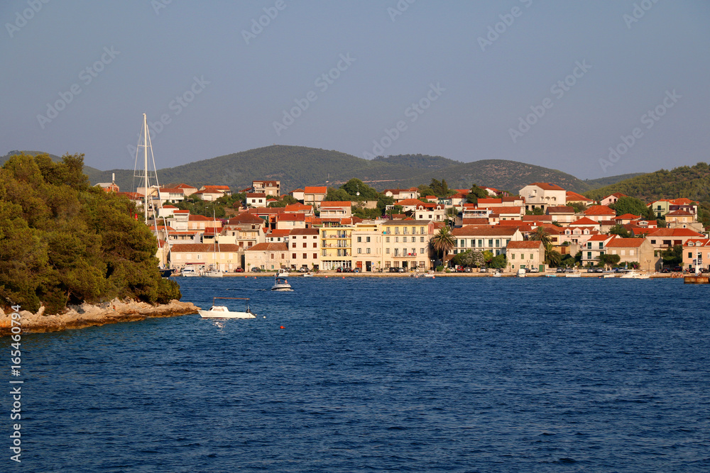 Vela Luka is a picturesque coastal town on Korcula Island, in Croatia. Vela Luka is a picturesque coastal town on Korcula Island, in Croatia.