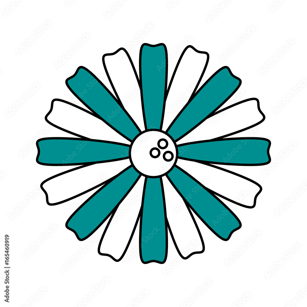 single blue flower icon image single blue flower icon image