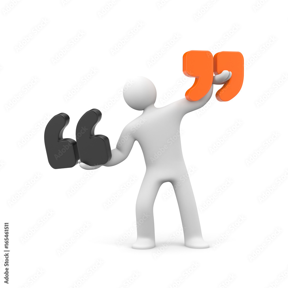 People holding signs of quoting. Quote metaphor People holding signs of quoting. Quote metaphor