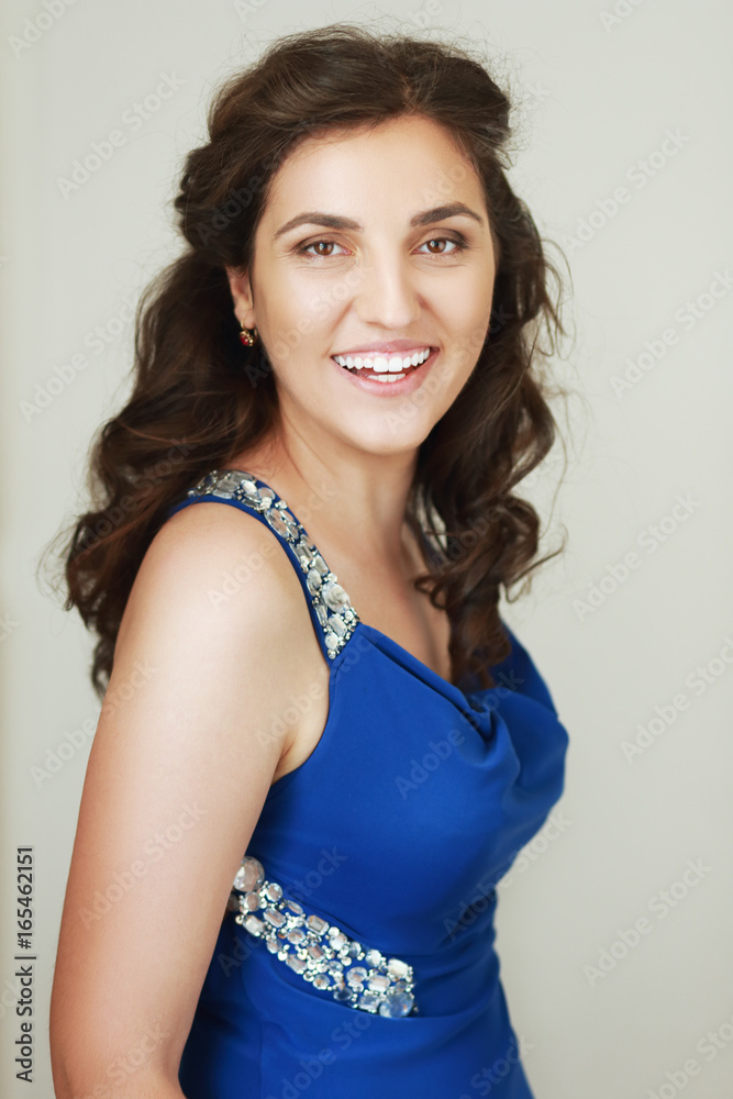 woman in blue woman in blue