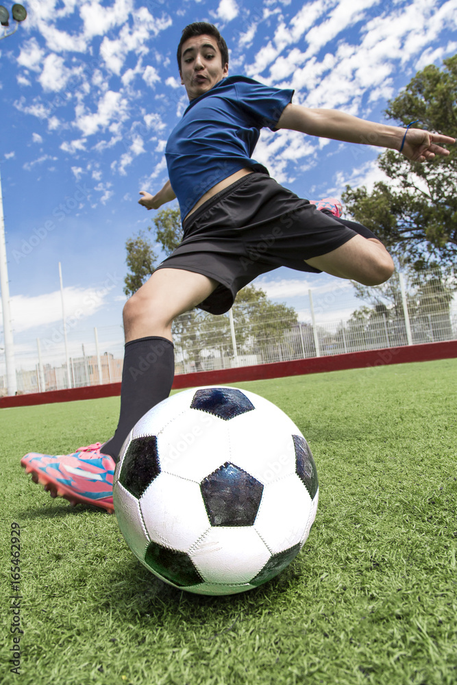 Obraz premium football soccer player