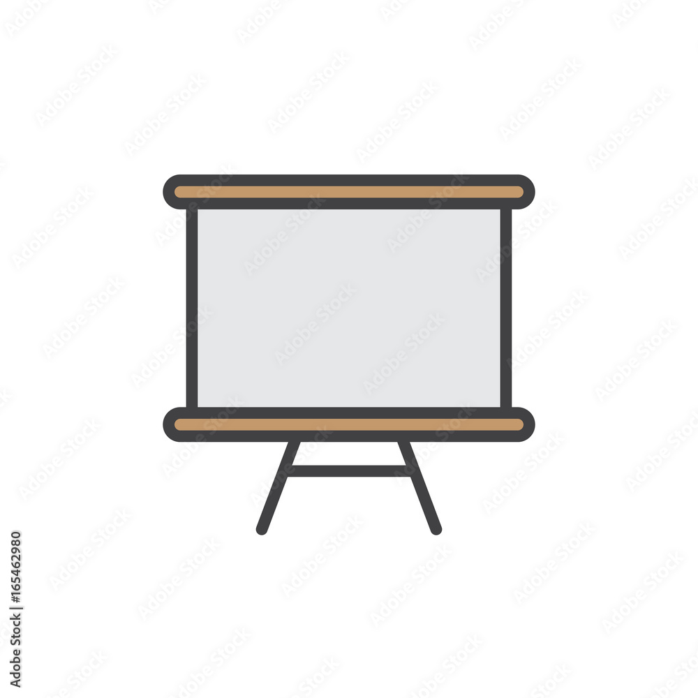 Whiteboard filled outline icon, line vector sign, linear colorful pictogram isolated on white. Dry erase board Symbol, logo illustration. Pixel perfect vector graphics Whiteboard filled outline icon, line vector sign, linear colorful pictogram isolated on white. Dry erase board Symbol, logo illustration. Pixel perfect vector graphics