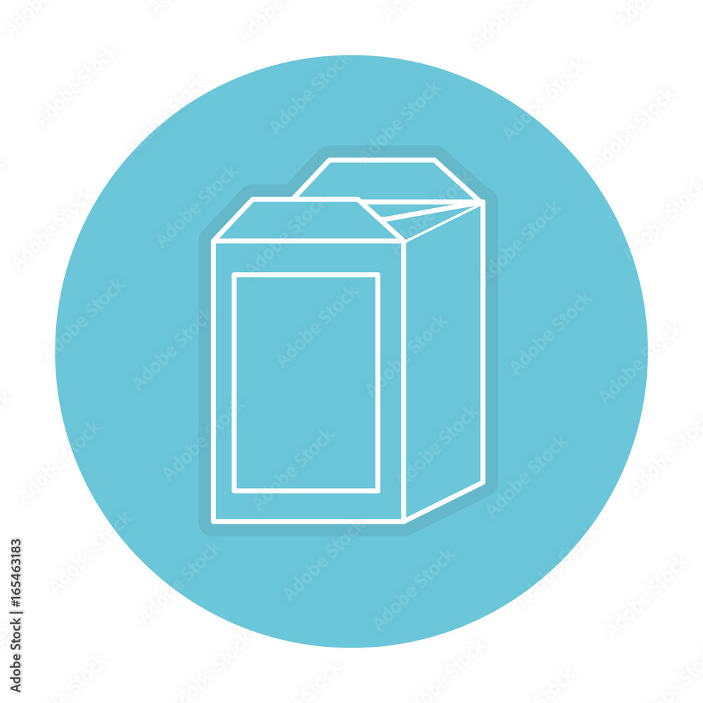 milk box isolated icon vector illustration design